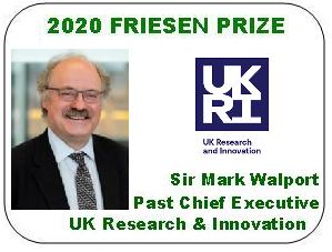 2020 Friesen Prize - Sir Mark Walport